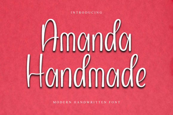 Amanda Handmade: A Delicate Script Font for Elegant Branding
