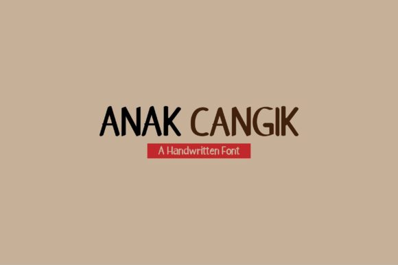 Anak Cangik: A Handwritten Font for Editorial Warmth