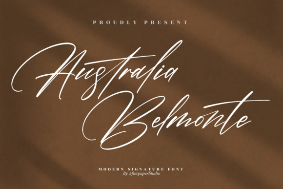 Australia Belmonte: A Timeless Handwritten Font for Makers