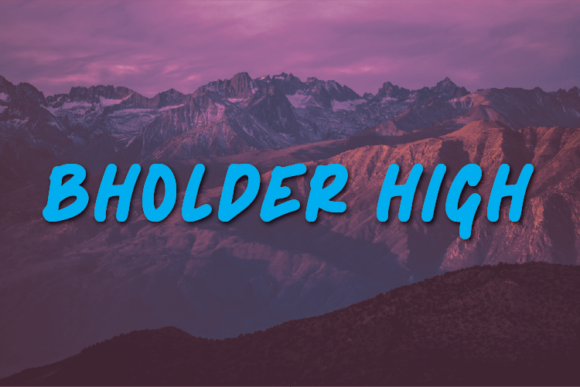 Bholder High: A Handwritten Font for Editorial Calm