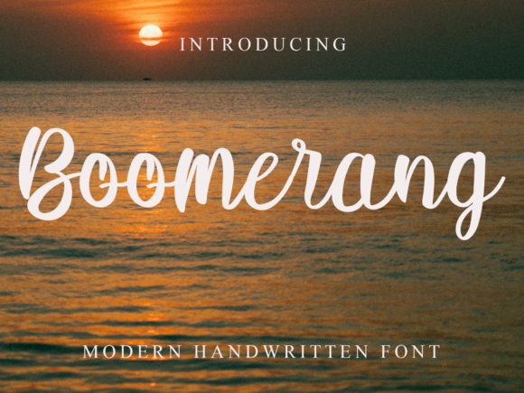 Boomerang Font: A Sweet Typeface for Branding