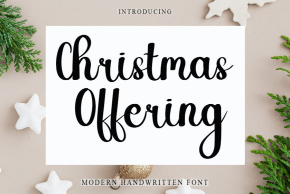 Christmas Offering: A Handwritten Font for Editorial Warmth