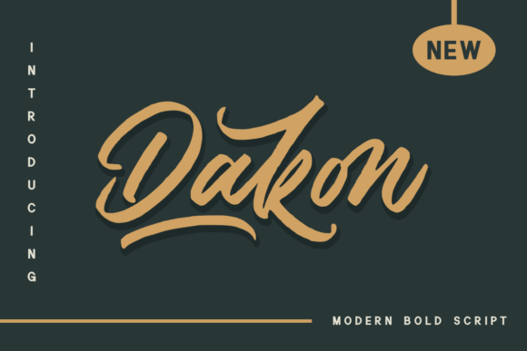 Dakon: A Stylish Script Font for Makers
