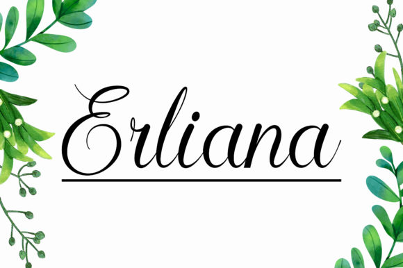 Erliana: The Script Font That Elevates Digital Design