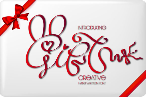 Gift Font: Elegant Script for Handmade Creators