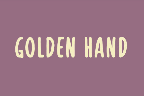 Golden Hand: A Charming Handwritten Font for Crafters