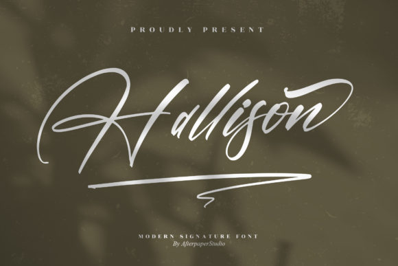 Hallison: A Natural Script Typeface for Elegant Branding