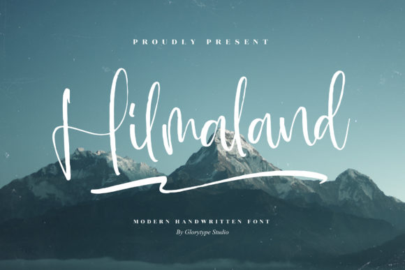 Hilmaland: A Script Font for Digital Elegance