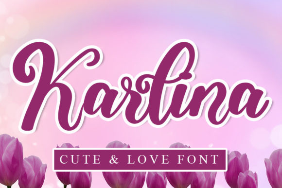 Karlina Font: A Delicate Typeface for Crafters
