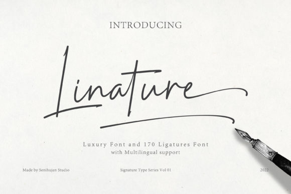Linature: A Script Font That Elevates Small Business Branding