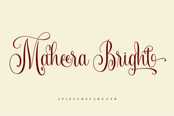 Maheera Bright: A Magical Script Font for Makers