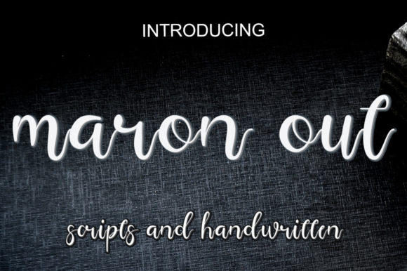 Maron Out: A Script Font for Polished Web Design