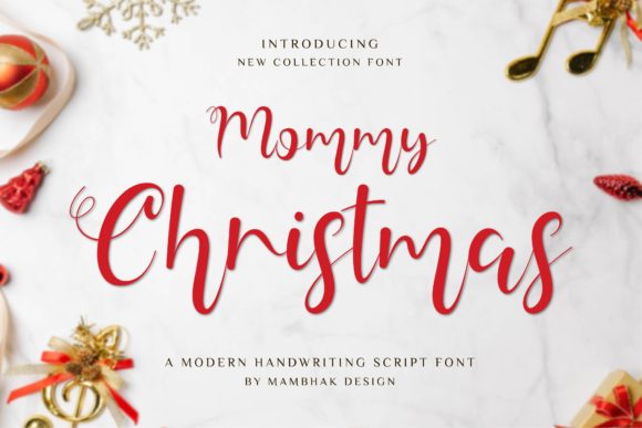 Mommy Christmas Font: A Graceful Script for Branding