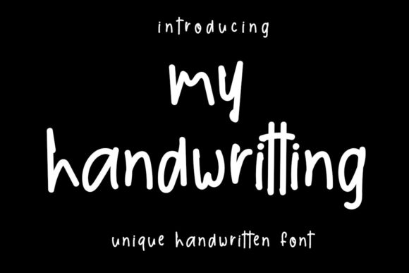 My Handwritting: A Versatile Script Font for Editors