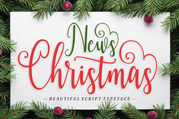 News Christmas: A Refined Script Font for Modern Branding