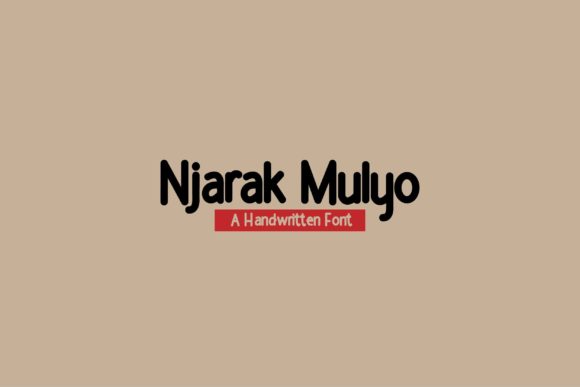 Njarak Mulyo: A Handwritten Font for Modern Web Design