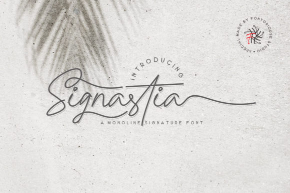 Signastia: A Modern Script Font for Crafters