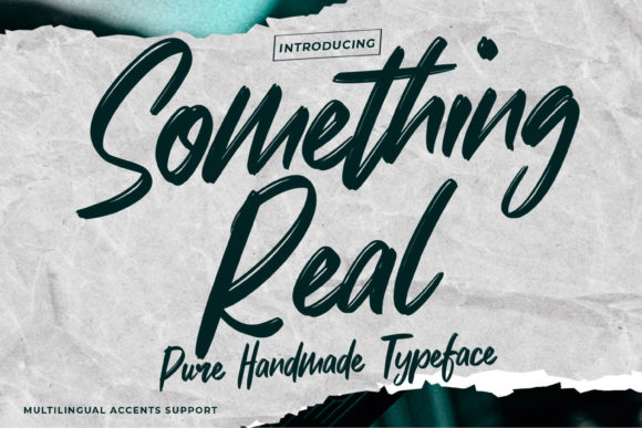 Something Real Typeface: A Playful Script for Branding