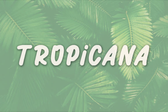 Tropicana: A Handwritten Font for Editorial Charm
