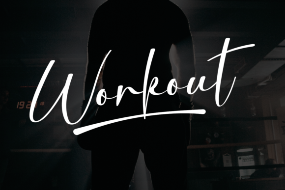 Workout Font: A Handwritten Typeface for Modern Web Design
